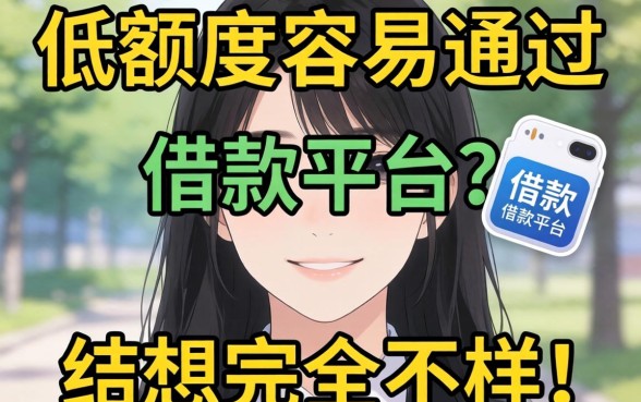 我试了那些号称低额度容易通过的借款平台，结果和我想的完全不一样